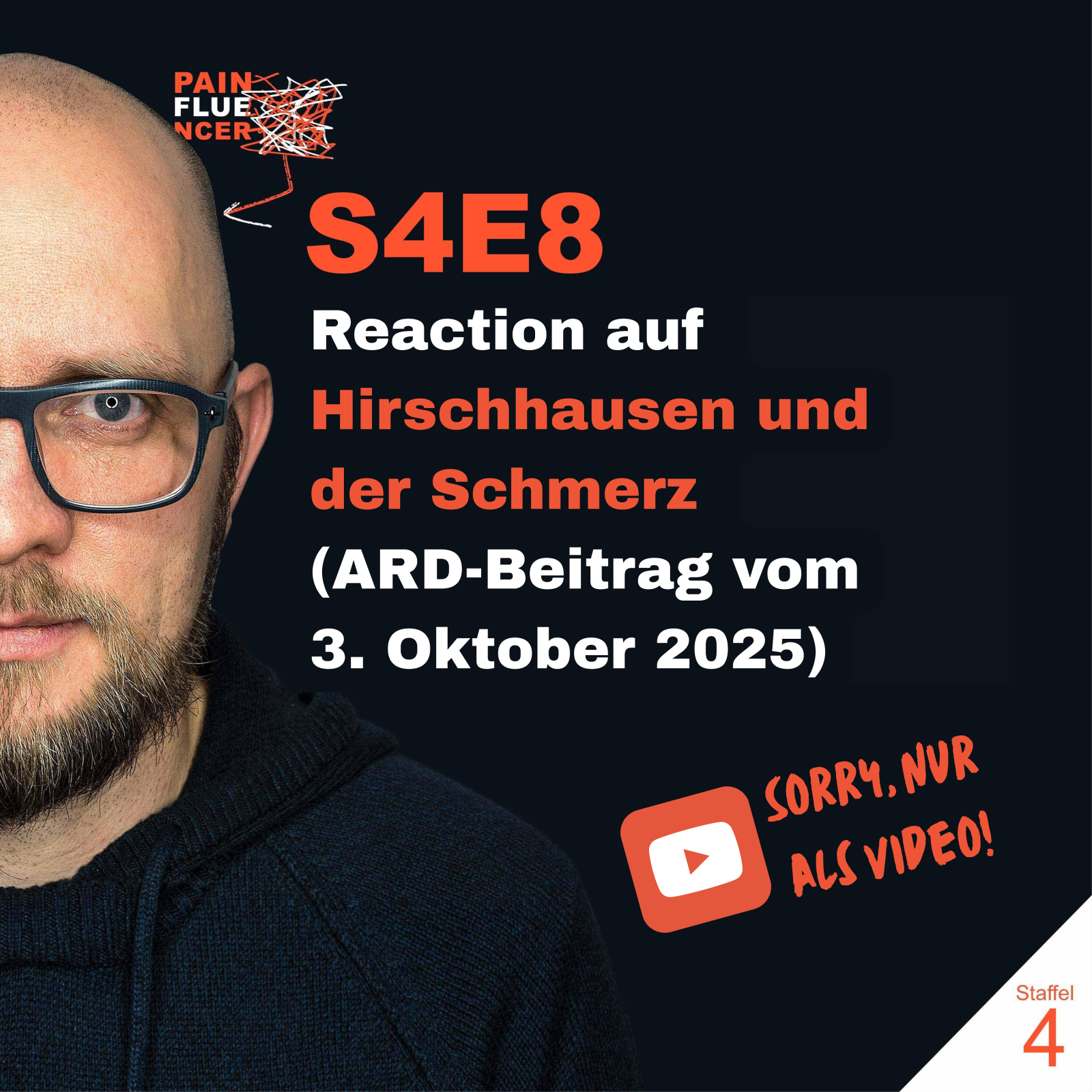 Reaction auf "Hirschhausen und der Schmerz" in der ARD (siehe Youtube!) [S4E8]